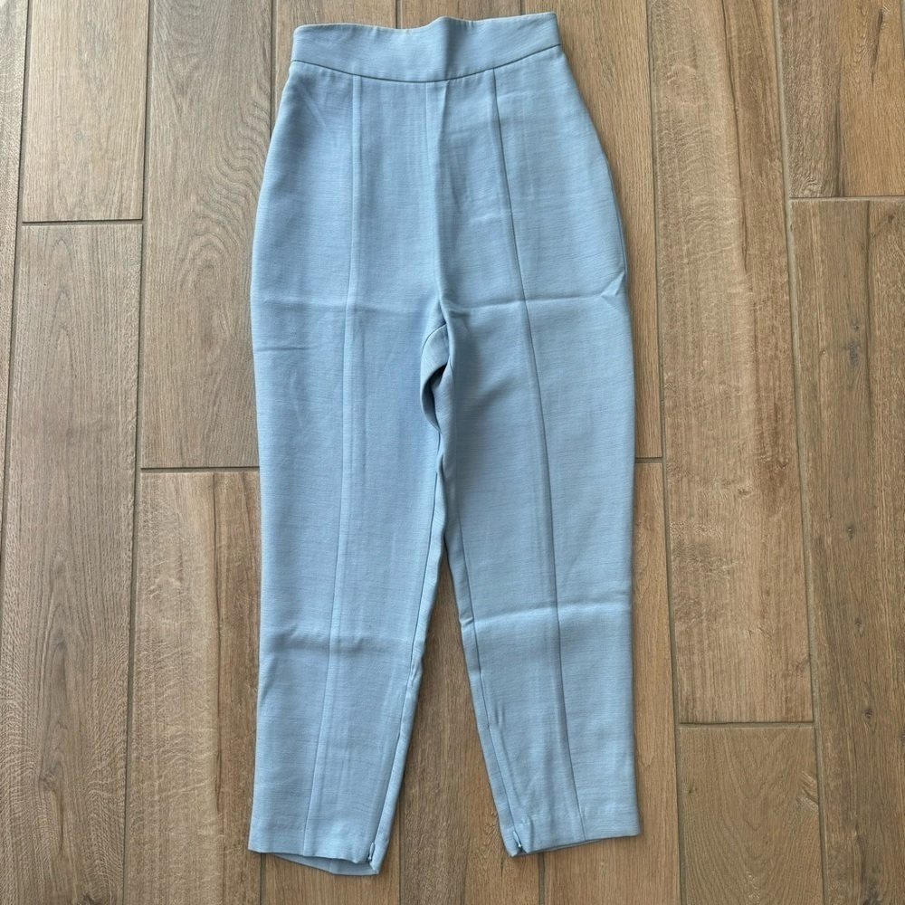 NEW Keepsake Women's Vanna Tapered Pants Tuxedo Style Blue XS/0-2